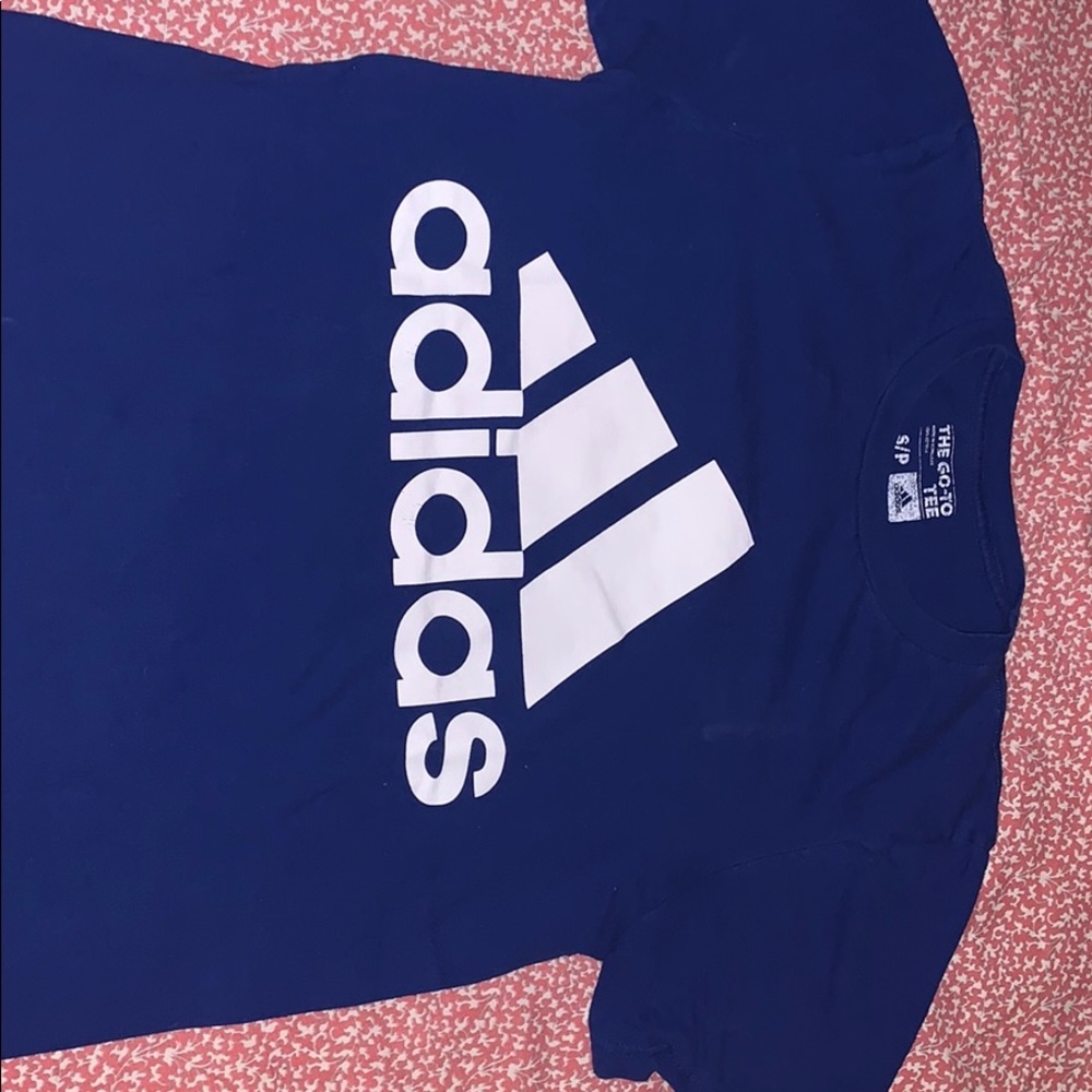 Blue adidas tee